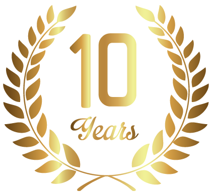 10 Years Experience Logo