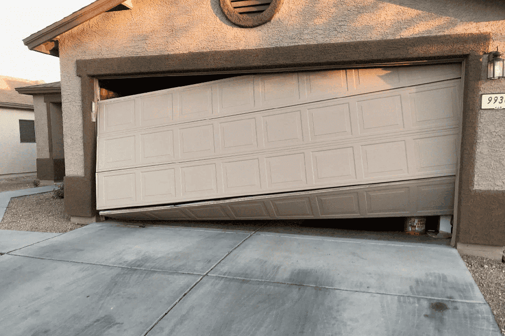 Misaligned Sectional/Panel Garage Door